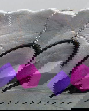 Cercei statement handmade - contemporan - geometric (cod981)