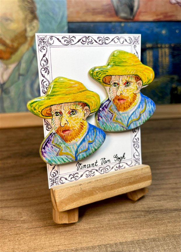 Cerceu pictati manual dupa Van Gogh