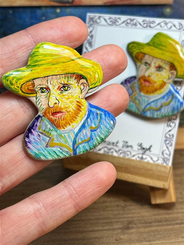 Cerceu pictati manual dupa Van Gogh