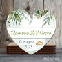 Marturii nunta handmade - Magneti forma inima