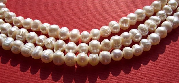 Sirag perle de cultura calitatea a-2 a, de lungime aprox 34 cm fara inchizatoare