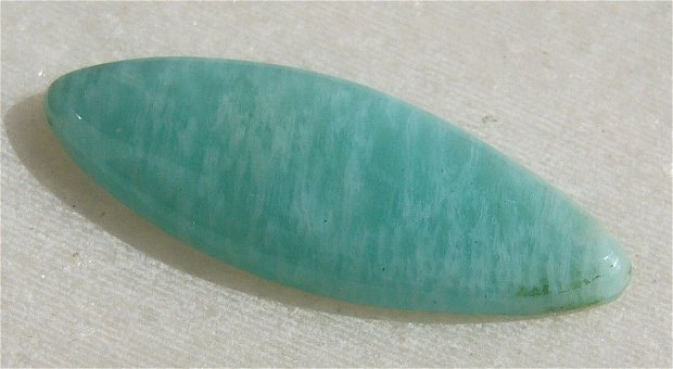 Cabochon amazonit rusesc taietura marquise aprox 4x12x35 mm
