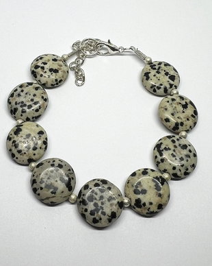 Bratara jasp dalmatian