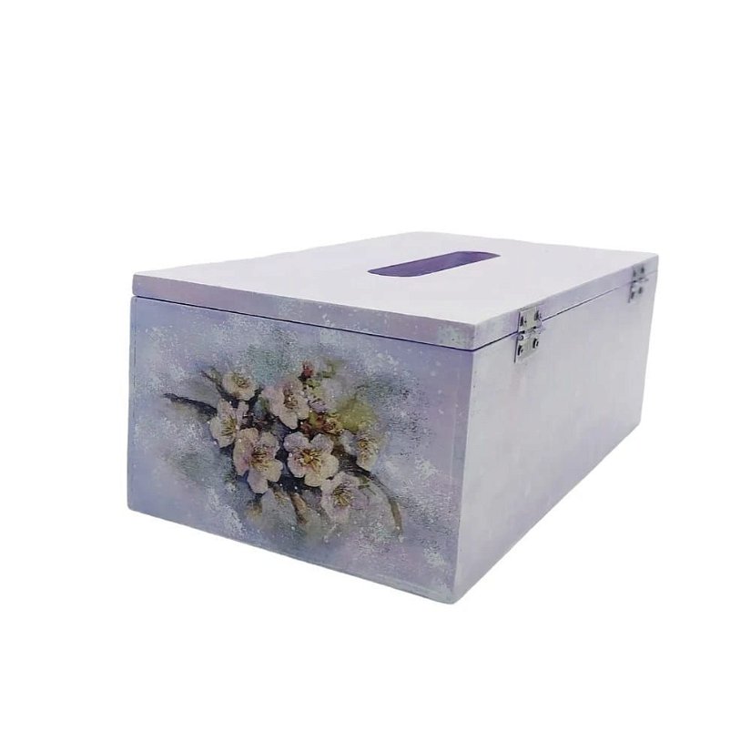 Cutie pentru servetele design cu flori de cires