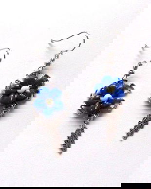 cercei fimo cu flori 45155