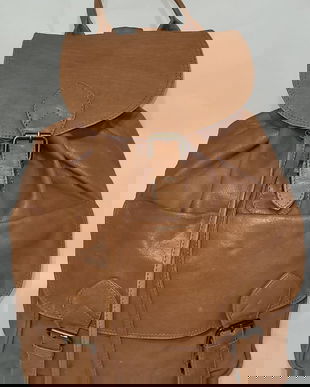 Rucsac retro piele naturala