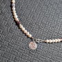 Colier argint perle naturale de cultura safir rubin charm argint inchidere frontala clasic trendy - Transport gratuit