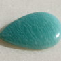 Cabochon amazonit rusesc prox 5.8x20x30.5 mm