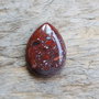 Cabochon jasp rosu, 40v30x7 mm