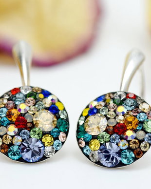 Cercei Swarovski  Regal Chaton /Argint 925