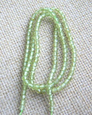 Peridot fatetat 3 mm (F25)