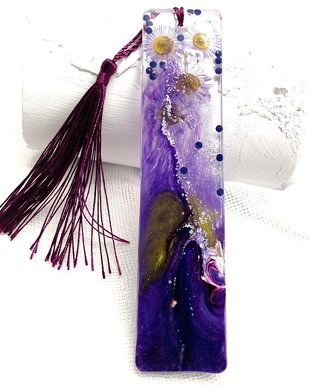 Semn de carte handmade unicat -din rasina 00657