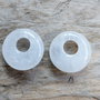 Jad alb, donut, aprox 18 mm (2 buc)