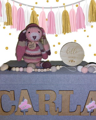 Set personalizat iepuraş Carla
