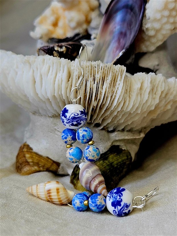 Cercei Seashell Blue SSB2
