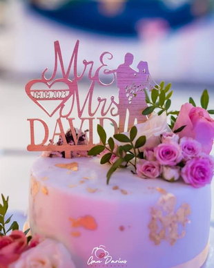 Cake topper nunta