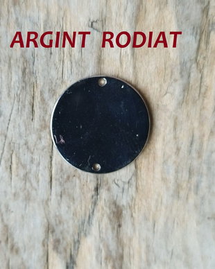 Link argint rodiat, 18 mm
