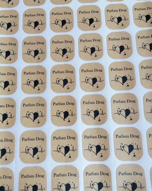 Etichete autoadezive personalizate kraft - natur
