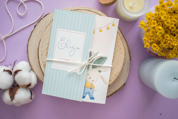 Invitatie botez | Bunny Nest