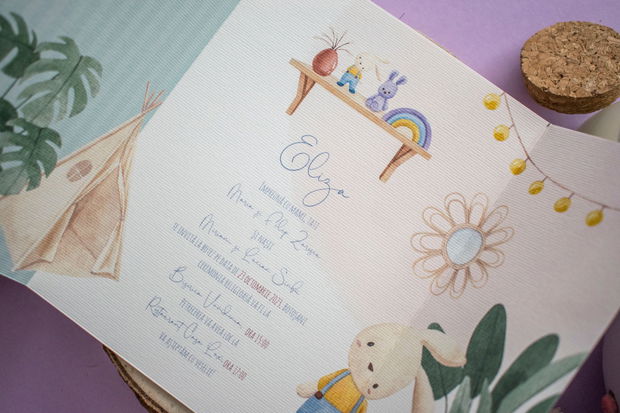 Invitatie botez | Bunny Nest