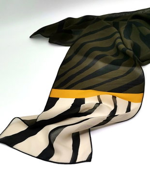 Eșarfa FANCY ZEBRA - Colecția pentru geantă