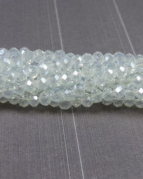 Cristale din sticla, rondelle, 2.5x2 mm, electroplacate, transparente-A034-J-A04