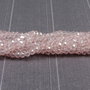 Cristale din sticla, rondelle, 2.5x2 mm, lucioase, roz-A034-T-A03