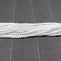Cristale din sticla, rondelle, 2.5x2 mm, opace, albe-H021-08