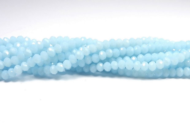 Cristale din sticla, rondelle, 2.5x2 mm, opace, bleu-A034-P-D06