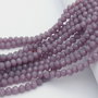 Cristale din sticla, rondelle, 2.5x2 mm, opace, mov