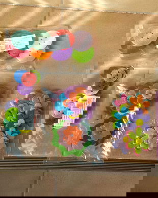 APLICATII CRAFT DIVERSE FETRU MULTICOLORE