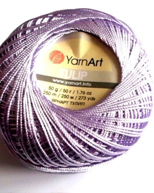 Bobina Yarn Art Tulip mov deschis