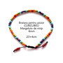 Anklet-Bratara glezna*Margelute nisip*Bratara reglabila