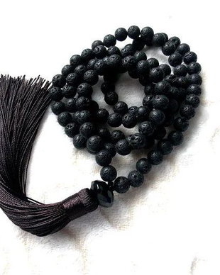 Colier Mala 108+1*Lava*Meditatie si rugaciune