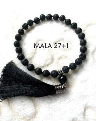 Mala*27+1*Onix+Lava*Meditatie si rugaciune*UNISEX