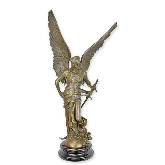 Pacea inarmata-statueta din bronz cu un soclu din marmura