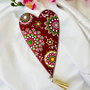 Semn de carte "Burgundy heart"