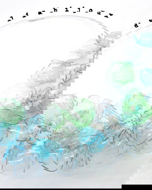 Colier statement handmade unicat - PET-uri (plastic) reciclate - flori (cod987)