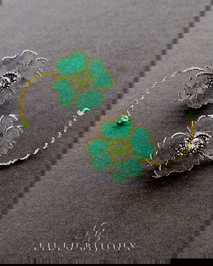 Brosa Trifoi cu 4 foi - Brosa Norocului și Bucuriei