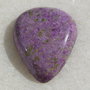 Cabochon atlantisit (lucrat manual in India) aprox 4.5x16x20 mm