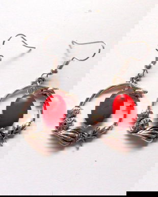 cercei howlite rosu 43317