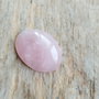 Cabochon cuart roz, 30x22 mm