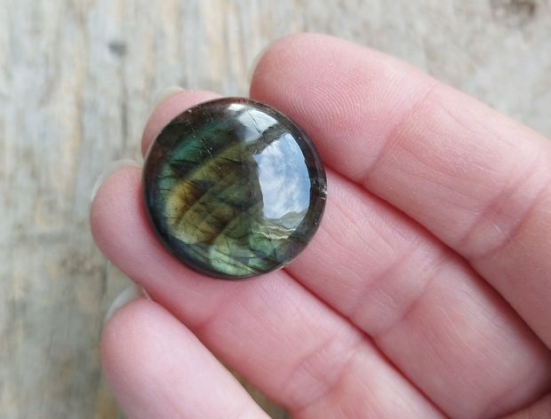 Cabochon labradorit, 25 mm