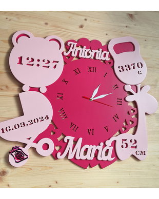 Ceas personalizat bebe