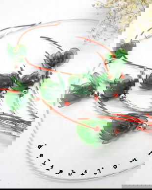 Colier statement handmade unicat - PET-uri (plastic) reciclate - flori (cod989)