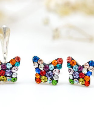 Set Swarovski / Butterfly / Fluturasi / Argint 925