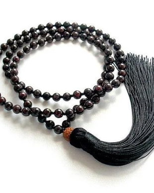 Colier Mala 108+1*Rudraksha+Granate*Meditatie si rugaciune