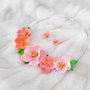 Set (Colier si cercei): Flori
