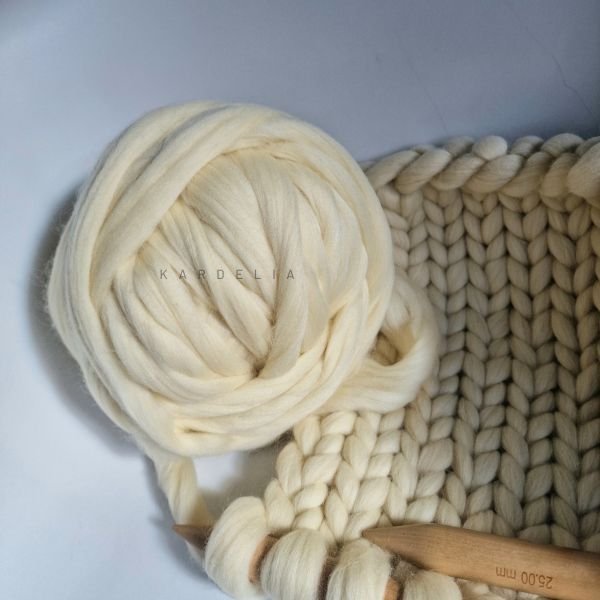 Fir gros pentru tricotat, lana merino, 500 gr