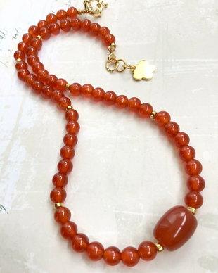 Colier CHOKER carneol